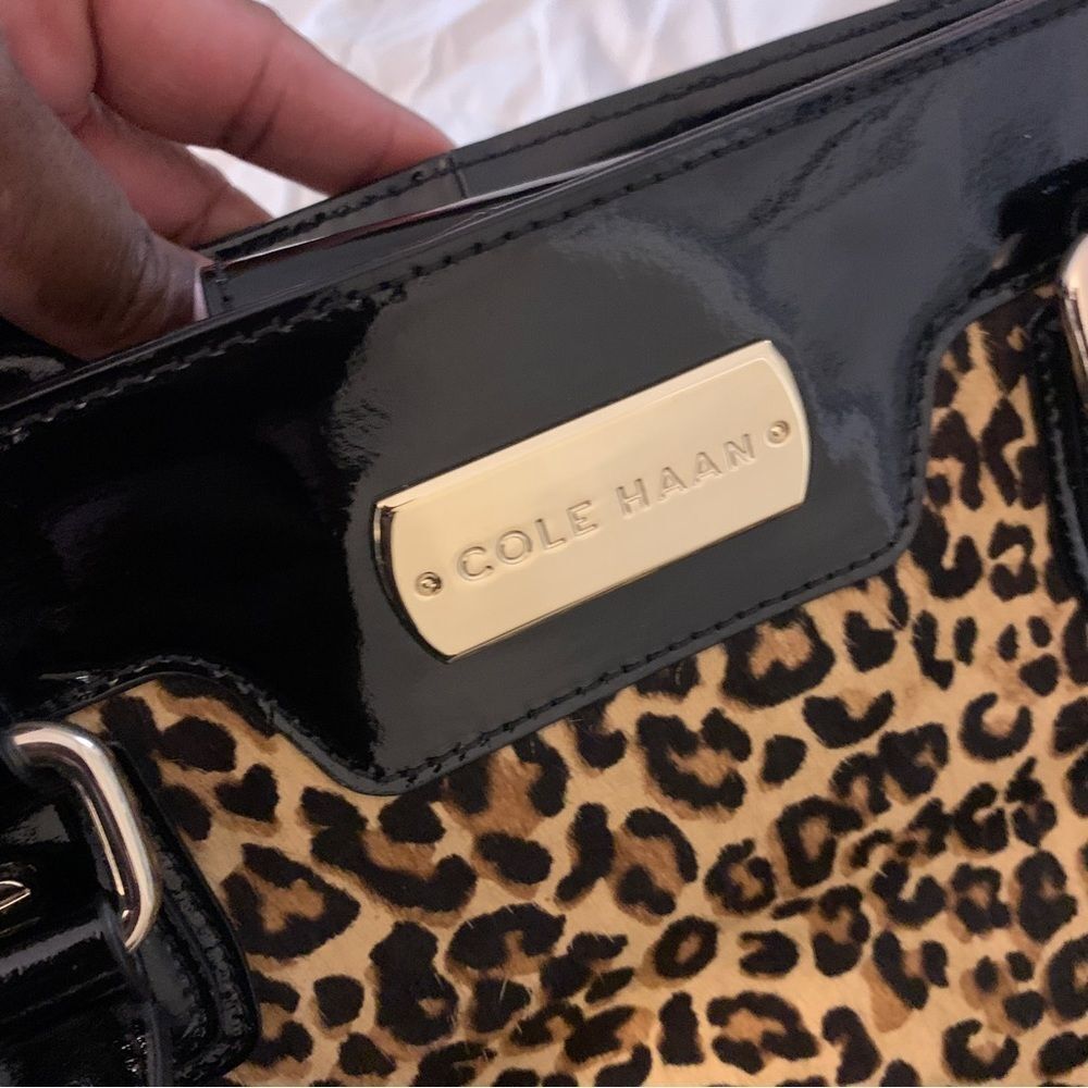 Cole Haan Leopard Print Purse and matching pumps